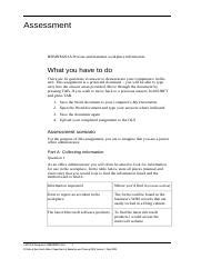 La Assn Bsbinm A Ed Doc Assessment Bsbinm A Process And