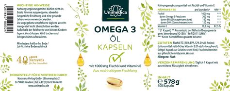 Omega 3 Fischöl aus nachhaltigem Fischfang 1000 mg pro Tagesdosis