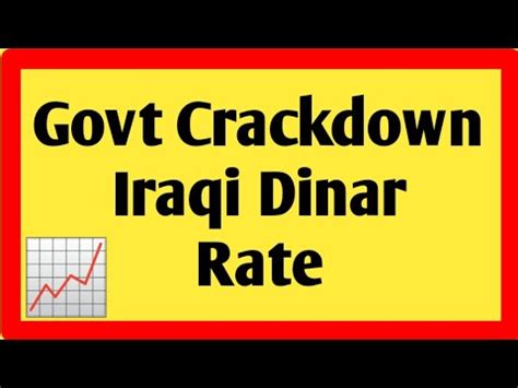 Iraqi Dinar Today Iraqi Govt Crackdown Iraqi Dinar Rate Iraqi Dinar