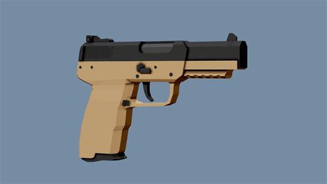 Fn Five Seven Download Free 3d Model By Tastytony [b896f7b] Sketchfab