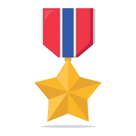 Gold Star Medal 16283791 Vector Art At Vecteezy