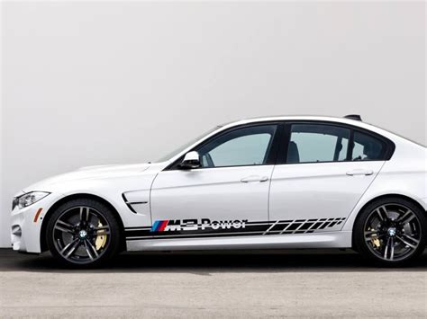 Bmw M3 Power 2x Side Stripes Vinyl Decals Sticker Bmw Bmw Vinyl Decals Bmw M3