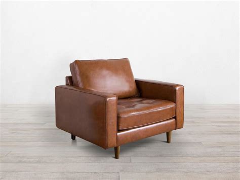 Amazon Abbyson Living Holloway Leather Armchair Mid Century