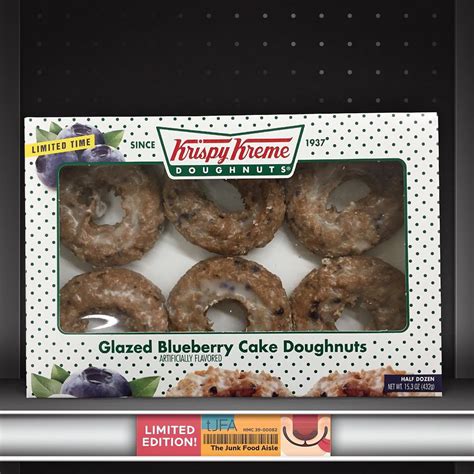 Krispy Kreme Glazed Blueberry Cake Doughnuts The Junk Food Aisle