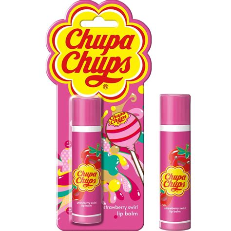 Chupa Chups Lip Balm Strawberry Swirl Colour Zone Cosmetics