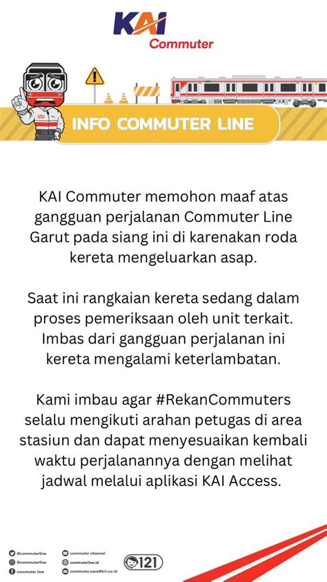 Kai Commuter On Twitter Kai Commuter Memohon Maaf Atas Gangguan