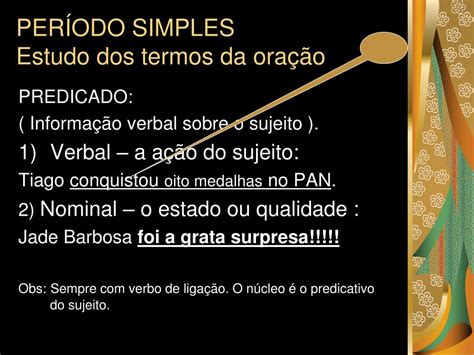 Ppt Per Odo Simples Estudo Dos Termos Da Ora O Powerpoint