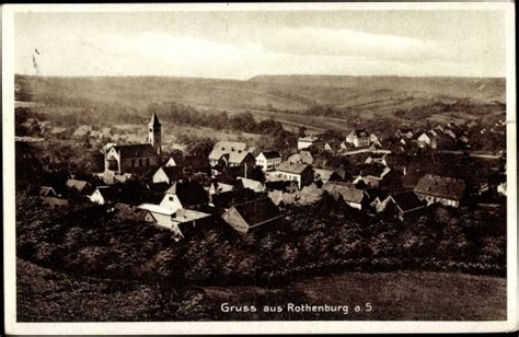 Ansichtskarte Postkarte Rothenburg Wettin Löbejün Blick akpool de