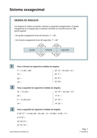 Mat4 T1 Sistema Sexagesimal Medida De Angulos PDF