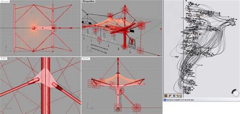 Spoutnik Architecture Tensile Structure Grasshopper