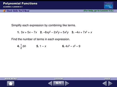 Ppt Polynomial Functions Powerpoint Presentation Free Download Id