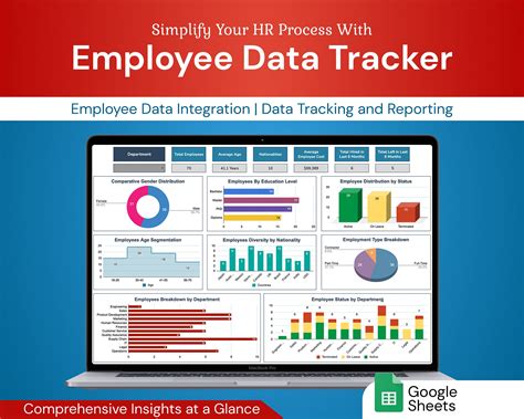 Employee Data Management System HR Tracker Google Sheets Template