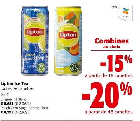 Promo Lipton Ice Tea Chez Colruyt Icatalogue Fr