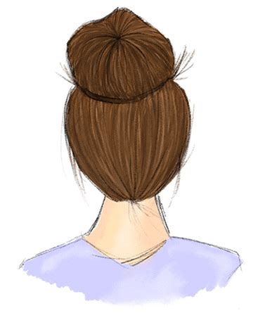 messy bun stickers find share  giphy