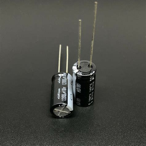 10pcs100pcs 10v 1200uf 10v Nichicon Hd 10x20mm Super Low Impedance Capacitor Ebay