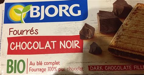 Fourr S Chocolat Noir Au Bl Complet Bio Bjorg G E