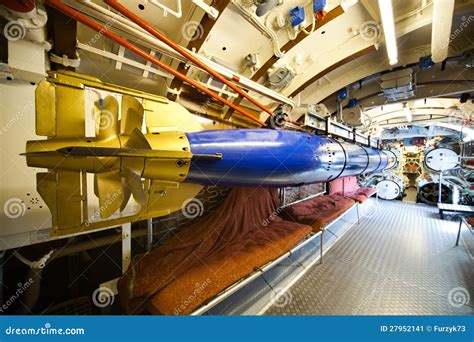 German Submarine Torpedo Compartment Stock Image Image Of Electric