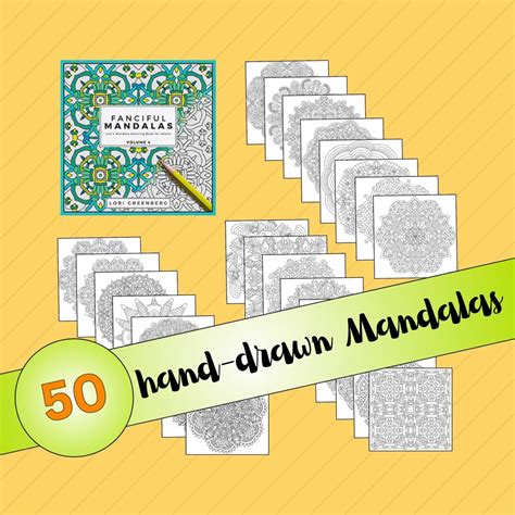 Mandala Coloring Bundle Adult Coloring Pages Hand Drawn Mandalas