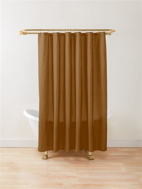 Chocolate Dark Shade Of Brown Solid Color Shower Curtain By