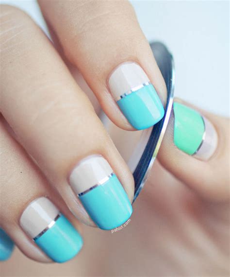 18 Nail Tape Striped Diy Nail Designs That Are Easy To Create