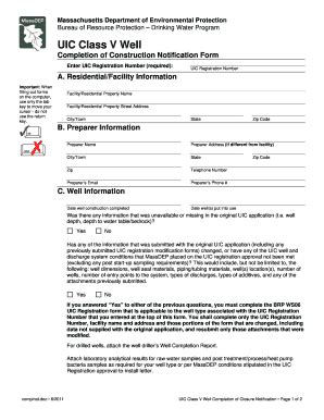 Fillable Online Underground Injection Control Uic Application