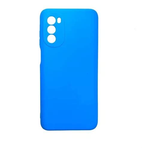 Case Capinha Capa Silicone Premium Para Motorola Moto G Cor Azul