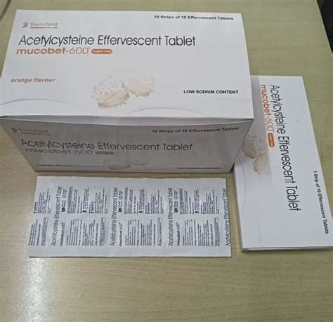 Acetylcysteine Effervescent Tablets Mg At Stripe N