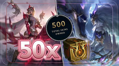 ENDLICH 500 SKINS League Of Legends Hextech Opening YouTube