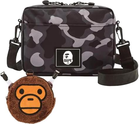 Bolso Mochila Hombro Cruzada A Bathing Ape Baby Milo Bape Pechera