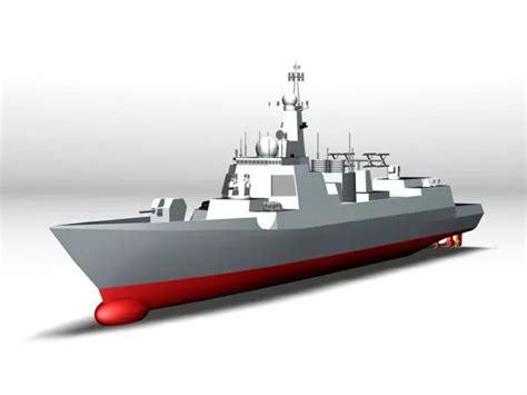 Type 052d Destroyer Free 3d Model - .Ma, Mb, .Obj - Open3dModel