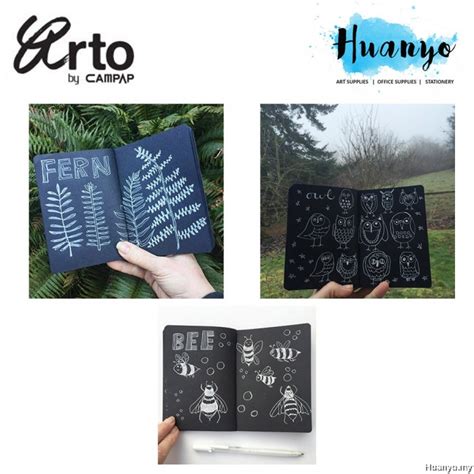 Campap Arto Wire O Black Paper A5 Sketch Book 140gsm 40 S Suitable