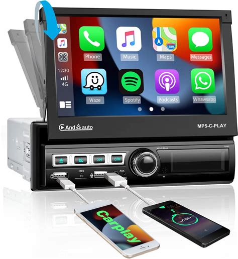 Hikity Radio Coche Din Apple Carplay Y Android Auto Pulgadas