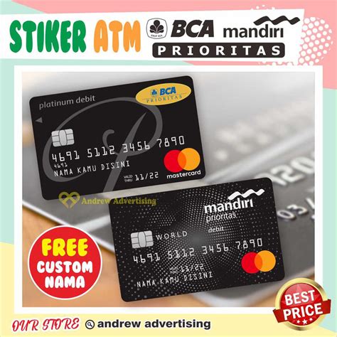 Jual Mandiri Bca Bri Prioritas Garskin Stiker Atm Debit Credit