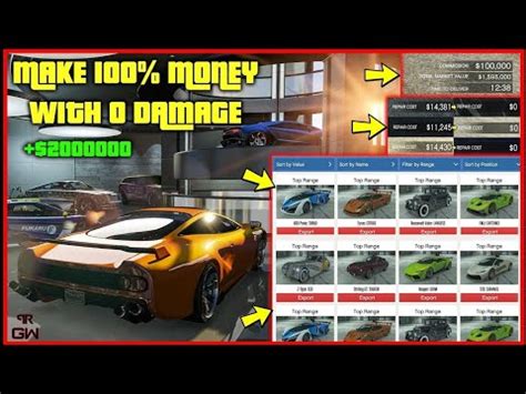 Gta V Online Business Guide How To Source Vehicle With No Damage Youtube