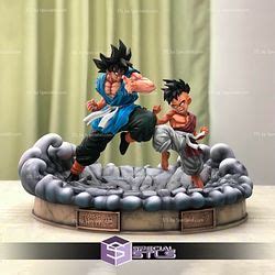 Goku And Uub 3D Print STL Dragonball 3D Model SpecialSTL