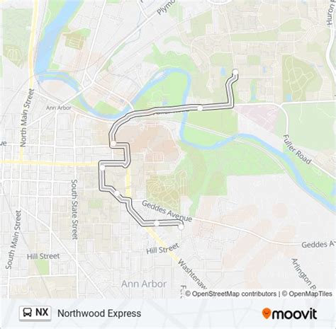 Nx Route Schedules Stops And Maps Oxford Housing‎→pierpont Commons