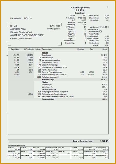 Selten 62 Süß Lohn Und Gehaltsabrechnung Vorlage Ideen Kostenlos