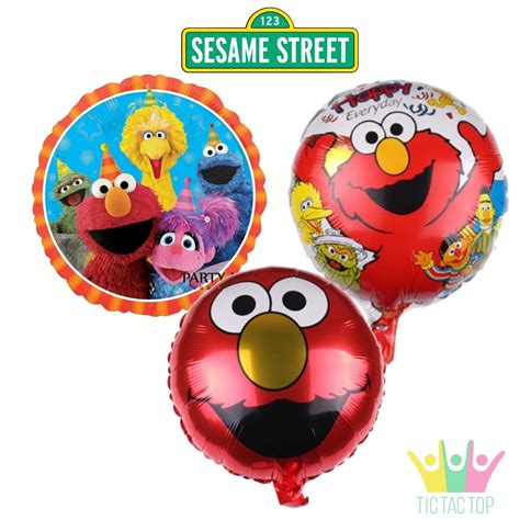 Sesame Street Balloon Foil Helium Party Lolly Loot Bag Decoration