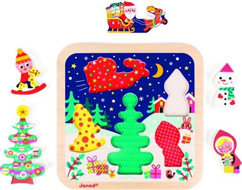 Janod X Mas Chunky Puzzel De Magie Van Kerstmis Bol