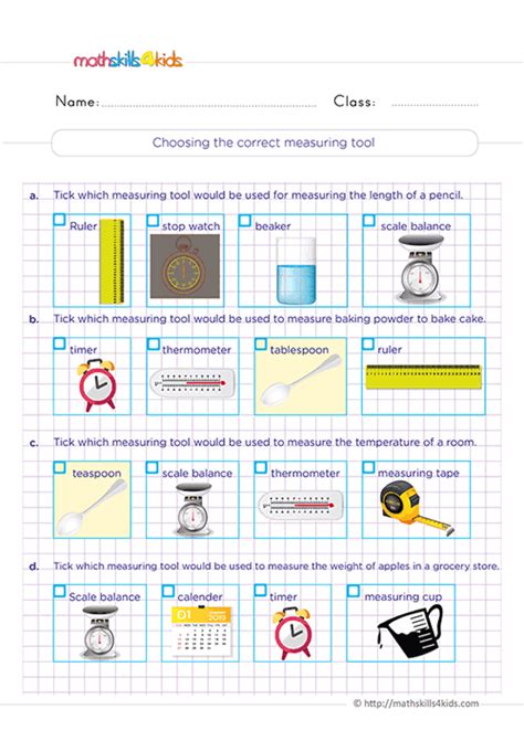 Units Of Measurement Free Printable Worksheets For 3rd Graders Worksheets Library