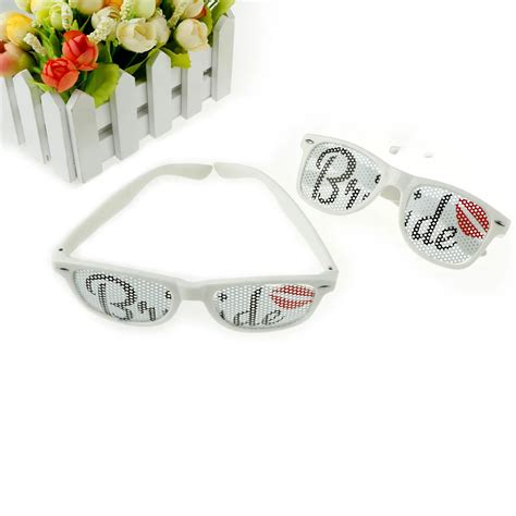 Bridal Shower Novelty Sunglasses Groom Bride Glasses Bachelorette Party Decorations Hen Night