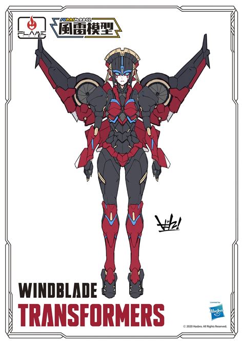 Transformers News Flame Toys Reveal Updated Windblade Design