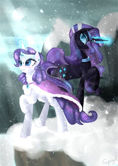 Snow Crystals Lights And Shadows My Little Pony Rarity My Little