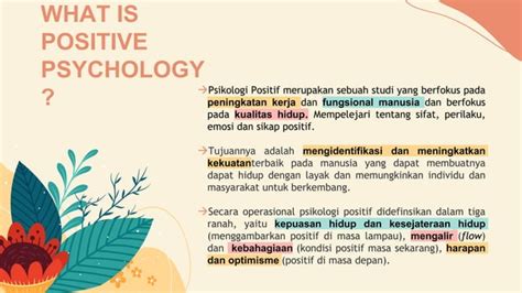 Psikologi Positif By Nadzifa E Syawalia Ppt