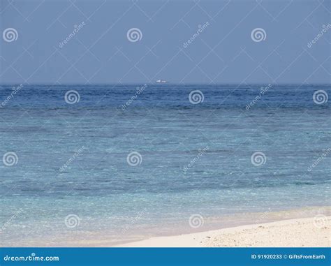 Blue of Maldives Islands. stock image. Image of morning - 91920233