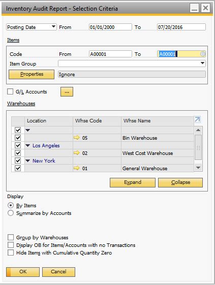 How To Access And Generate The Inventory Audit Report In Sap Business One