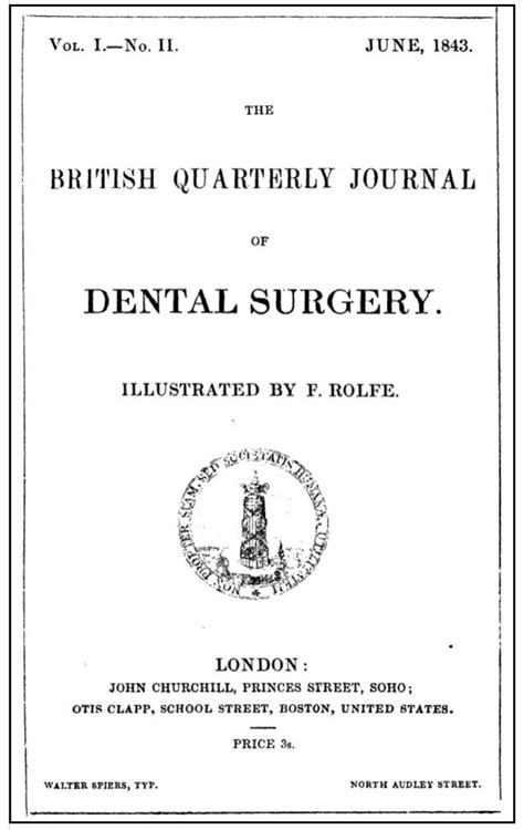 History of the Professional Dental Publications - History of Dentistry ...