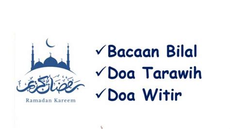 Link Pdf Doa Setelah Sholat Tarawih Dan Witir Lengkap Arab Latin Dan