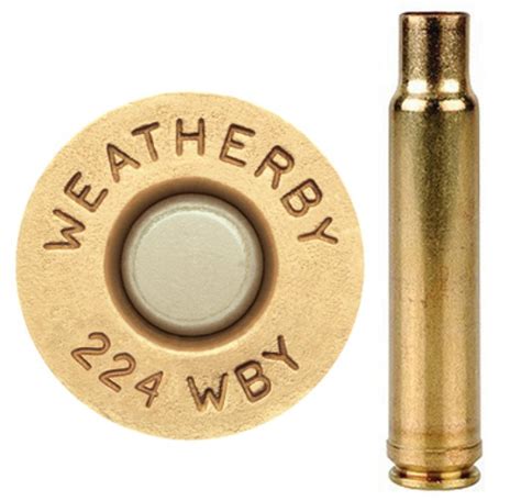 Weatherby Unprimed Brass Cases 224 Weatherby Mag Brass224 Brass Buy