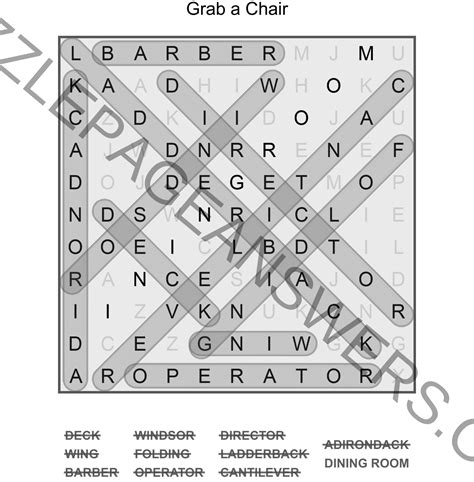 Puzzle Page Word Search July Answers Puzzle Page Answers